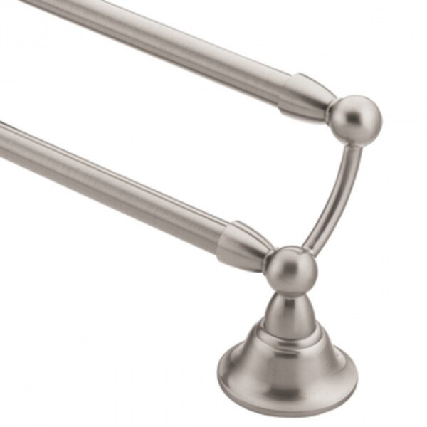 Shop Moen Dn6822bn Sage Double Towel Bar 24 Quot Brushed